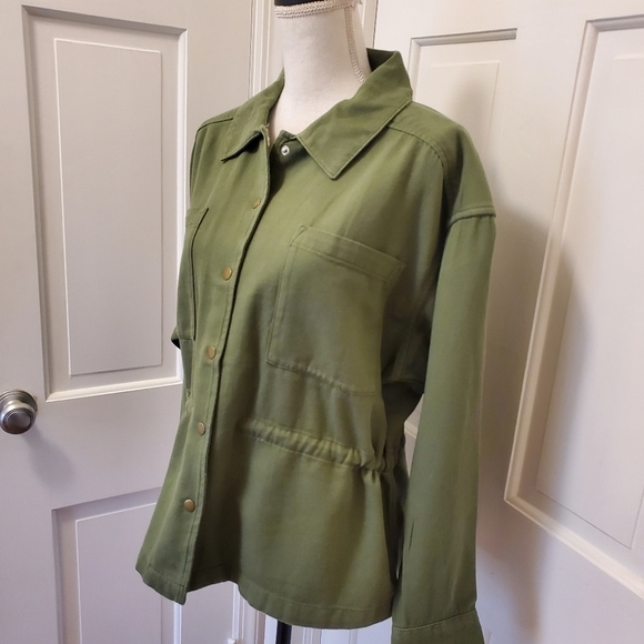 NWT Lucky Brand Army Green Spring/Fall Jacket Size Large, Retail $169.00 - Picture 3 of 14